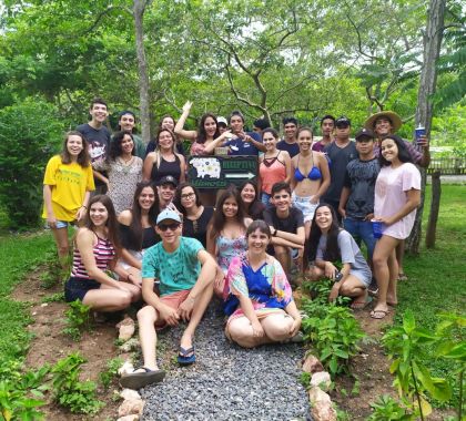Alunos de Bonito visitam as cachoeiras da Estância Mimosa Ecoturismo