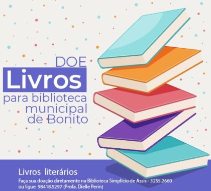 Professora mobiliza a população em arrecadação de livros para Biblioteca de Bonito
