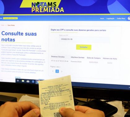 Moradores de Bonito e Jardim são sorteados na quina da Nota MS Premiada