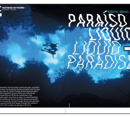 Belezas de Bonito MS são destaque na revista de bordo da TAP Magazine