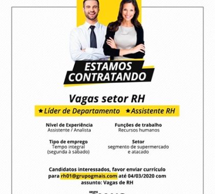 Grupo GMAIS está com vagas abertas em Bonito