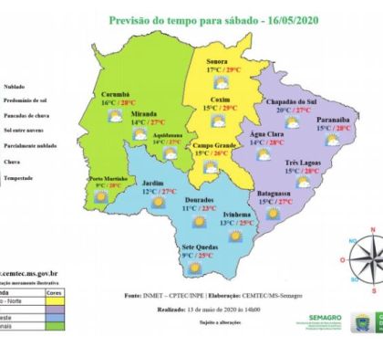 Fim de semana será de frio em Mato Grosso do Sul