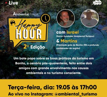 Guia de turismo de Bonito participa de Live nesta terça-feira
