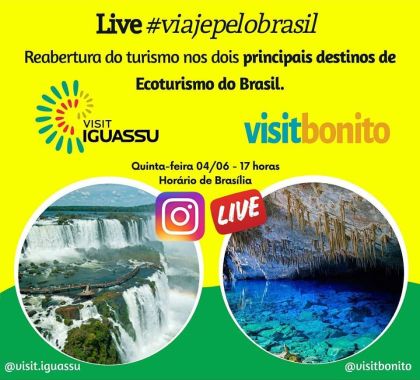 Visit Bonito e Visit Iguassu se juntam em live sobre ecoturismo