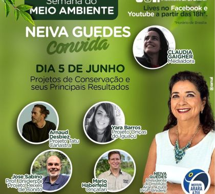 Dia Mundial do Meio Ambiente: Projetos de Conservação são tema de live