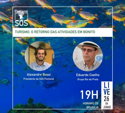 Retorno das atividades turísticas em Bonito é tema de LIVE