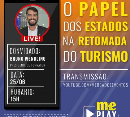 Bruno Wendling fala sobre a retomada do turismo em LIVE