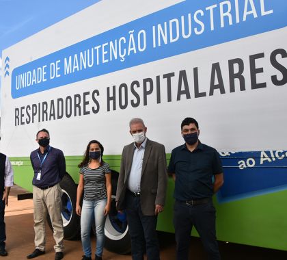 Respiradores hospitalares são entregues à Secretaria Estadual de Saúde de MS