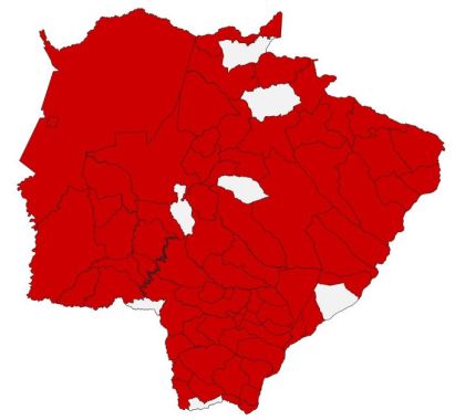 Mato Grosso do Sul é o estado com menor número de casos confirmados de covid-19