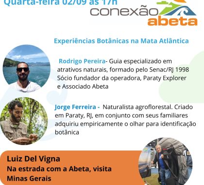 Conexão ABETA realiza live sobre a experiência botânica na Mata Atlântica