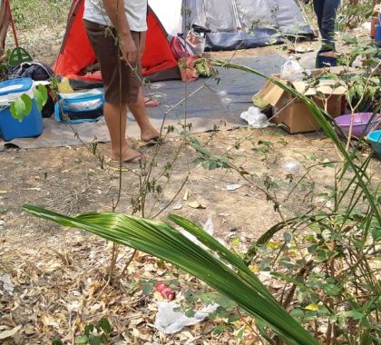 Acampamento ilegal de pesca em área protegida do rio Miranda é fechado pela PMA