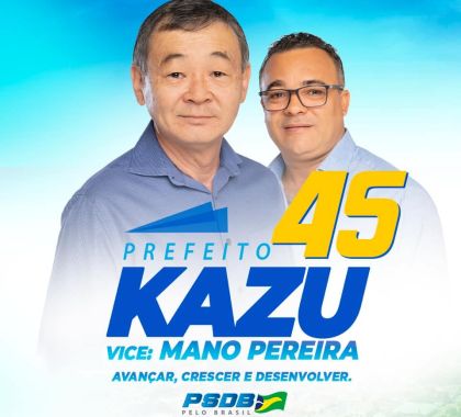 Kazu Horii, do PSDB, é reeleito prefeito de Bodoquena