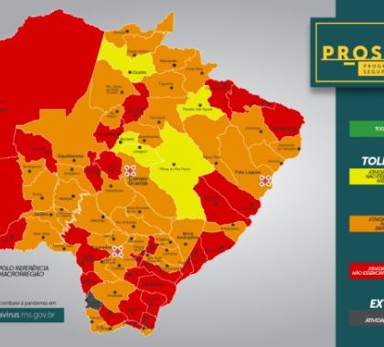 Bonito continua na bandeira laranja e entra em novo toque de recolher