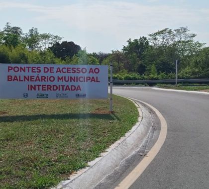 Acesso ao Balneário Municipal de Bonito está interditado para obras de revitalização