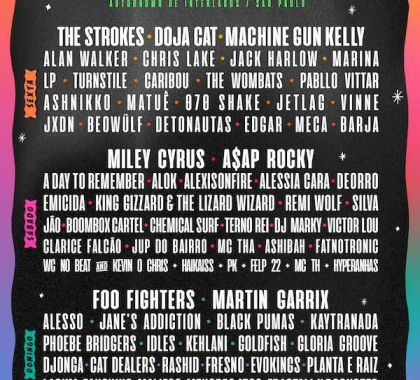 Lollapalooza Brasil 2022 anuncia line-up com The Strokes, Foo Fighters e Miley Cyrus