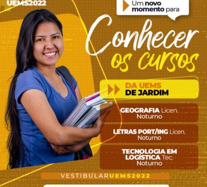 UEMS oferta 60 vagas em três cursos em Jardim