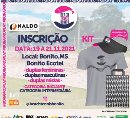 Torneio de beach tennis começa amanhã em Bonito