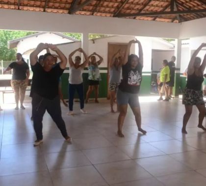 Distrito Águas do Miranda recebe aulão do Projeto Circuito Viva Saúde