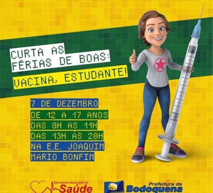 Bodoquena realiza campanha de vacinação dos estudantes contra a Covid-19