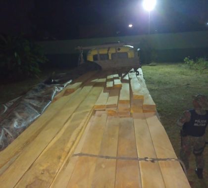 Pai e filho são multados em R$ 4,2 mil por transporte ilegal de madeira retirada de área indígena em Bodoquena