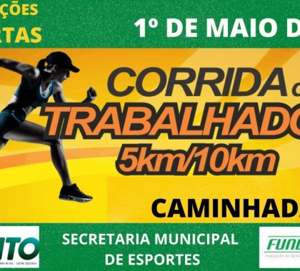 Corrida e Caminhada do Trabalhador estão com inscrições abertas em Bonito