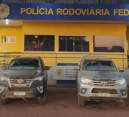 PRF recupera dois veículos em Miranda