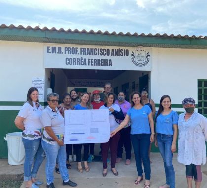 Escola rural de Águas do Miranda vai ganhar quadra coberta, com vestiários e banheiros, em Bonito