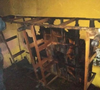 Homem com deficiência física é salvo de incêndio na sua casa em Bonito