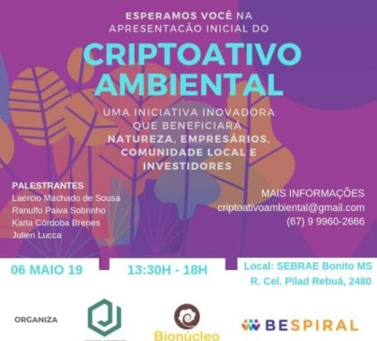 Bonito (MS) sedia evento sobre Criptoativo Ambiental
