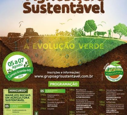 Fórum Brasileiro de Agricultura Sustentável será realizado em MS