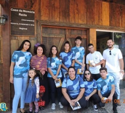 Voluntários do IASB visitam a Casa da Memória Raida em Bonito