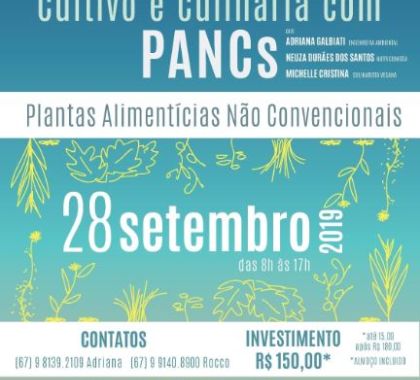 Curso de Cultivo e Culinária com PANCs será ministrado em Bonito