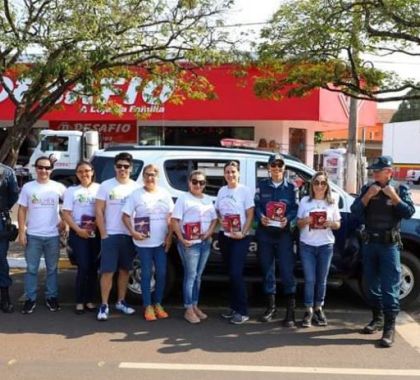 Blitz em apoio a campanha “Agosto Lilás” é realizada em Jardim