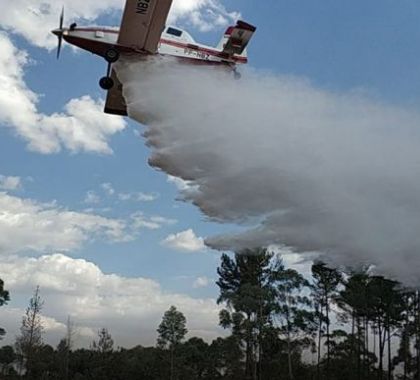 Aeronaves participam de combate aos incêndios em Mato Grosso do Sul
