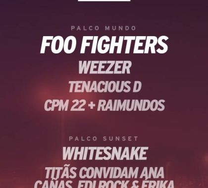 Foo Fighters é a atração principal deste sábado no Rock in Rio