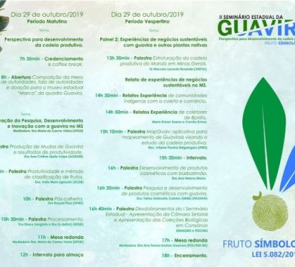 Seminário Estadual da Guavira será realizado em Campo Grande