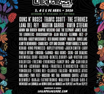 Festival Lollapalooza 2020 divulga lista de atrações